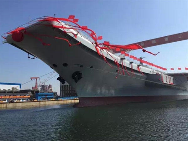 英语热词 | 中国首艘国产航母下水(first home-built aircraft carrier hit the water) 英语热词 | 中国首艘国产航母下水(first home-built aircraft carrier hit the water)