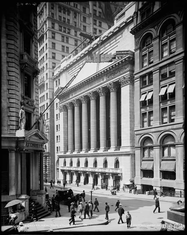 1900年至1905年的纽约证券交易所。 1900年至1905年的纽约证券交易所。