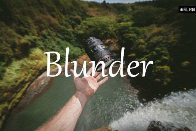小词详解 | blunder
